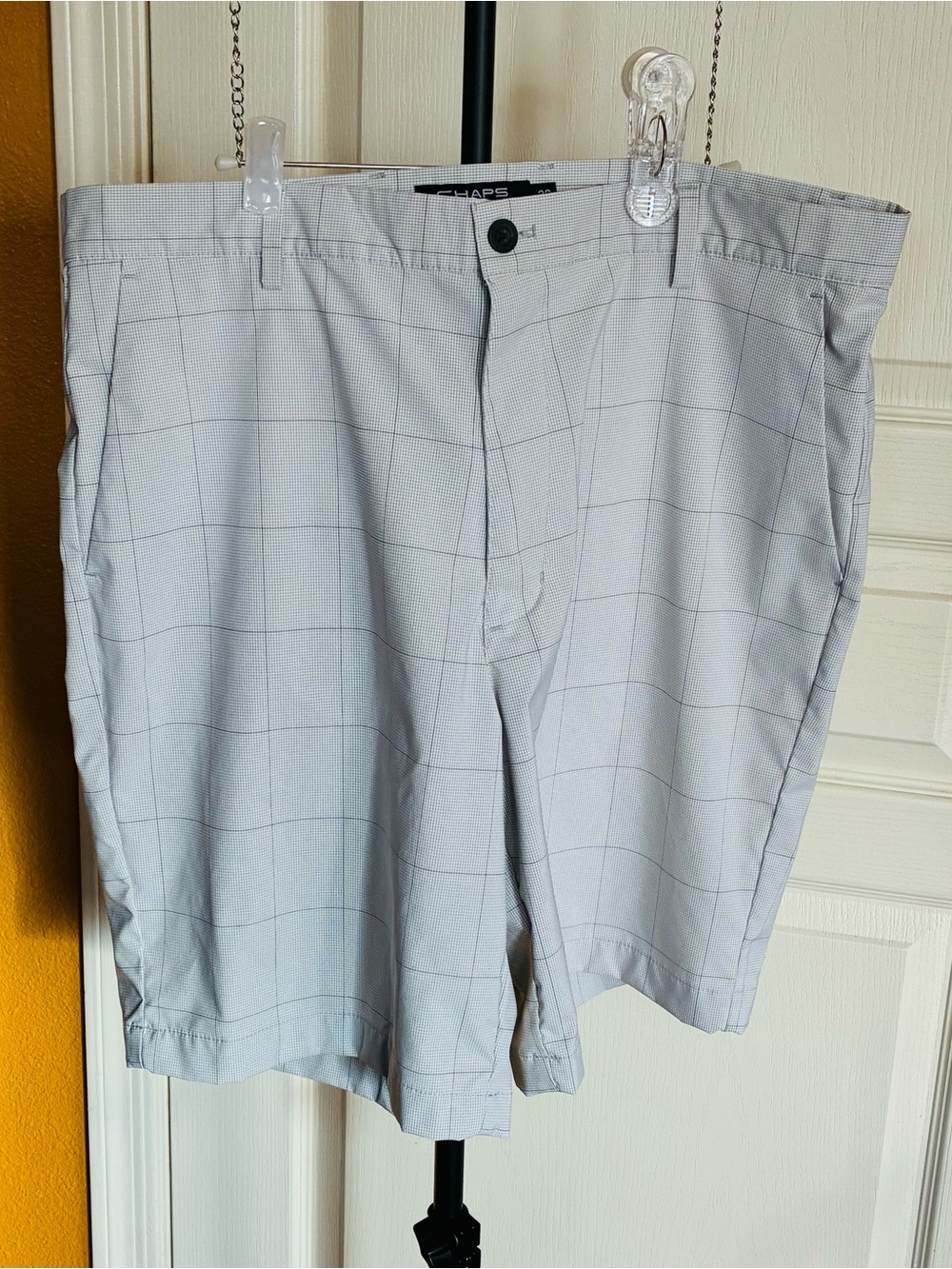 Chaps Men's Plaid Casual Shorts - Size 36